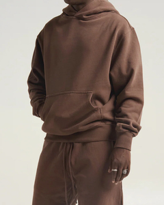 Premium Custom Winter Hoodie 100% Cotton Plain Dyed Large Print Logo Streetwear Sudadera para Hombres Mujeres Moda - Product Image 1