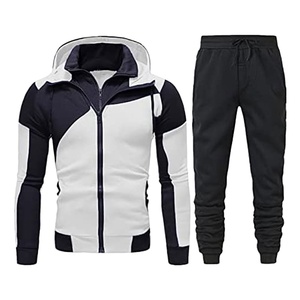Ensemble de survêtement d'hiver unisexe personnalisé, fermeture éclair, polaire en coton, ensembles de sweats à capuche, grande taille, séchage rapide, coupe-vent pour adultes 2026 - Product Image 4