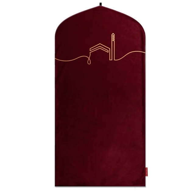 Wholesale High Quality Washable Velvety Colorful Kaaba Design TAKVA EasiClean Indoor Prayer Mat Kaaba Collection Praying Rugs