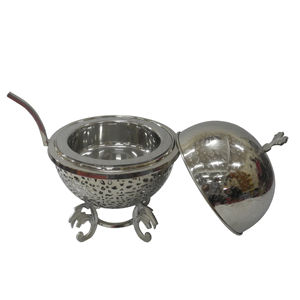 Présentoir de plats pour buffet à finition personnalisée chauffe-plats de service au design martelé plat de service pour chauffe-plats de qualité supérieure pour traiteur - Product Image 4