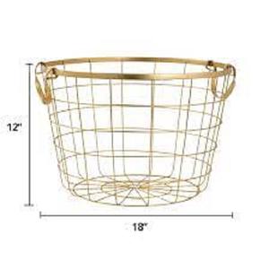 Top Selling <b>Wire</b> Beaded <b>Storage</b> <b>Basket</b> High Class Quality Customized Size Shape Kitchenware Iron <b>Wire</b> <b>Basket</b> - Product Image 1