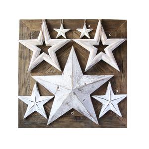 Adorable decoración de árbol de madera hecha a mano para colgar en la pared al por mayor decoración colgante de estrella de Navidad de los mejores productos - Product Image 4