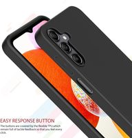 Coques de Téléphone en TPU Souple Noir Mat Transparent et Clair pour Samsung Galaxy A06 A16 A26 A36 A56 4G 5G, Antichoc