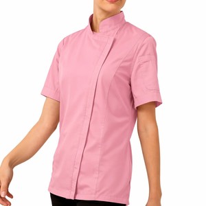 <span class=keywords><strong>Veste</strong></span> <span class=keywords><strong>de</strong></span> chef pour femme en coton et polyester tissé, à manches courtes avec fermeture éclair, pour restaurant, bar, uniforme <span class=keywords><strong>de</strong></span> <span class=keywords><strong>cuisine</strong></span> - Product Image 1
