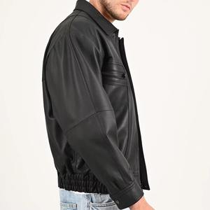 Chaqueta Casual de Cuero PU al por Mayor, Diseño de Logotipo Personalizado, Tallas Grandes, Ropa Urbana para Hombre, Chaqueta de Cuero para Hombre - Product Image 5