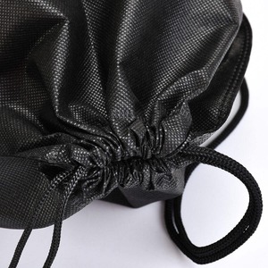 New High Quality Custom Logo Canvas <b>Drawstring</b> <b>Backpack</b> with Handle New Recycle 50 CM X 30 CM Nonwoven Bag - Product Image 4