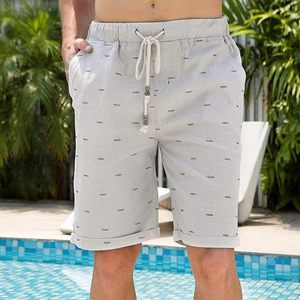 Pantalones cortos informales para hombre, sueltos, transpirables, venta al por mayor, pantalones cortos de secado rápido, patrón de bolsillos medios sólidos - Product Image 4