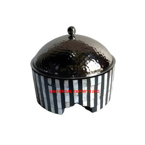 Cazuela de diseñador hecha a mano de Venta caliente, calentador de alimentos de Metal de estilo clásico con acabado dorado, nueva olla caliente de Metal más vendida - Product Image 3