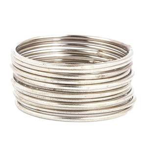 Girls Bangles 12 Pcs - Silver - Product Image 3