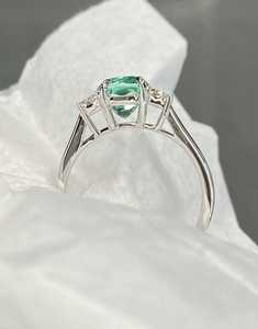 Magnifique bague émeraude colombienne vert menthe en argent 925 naturel certifié Solitaire bijoux fins cadeau de luxe - Product Image 6