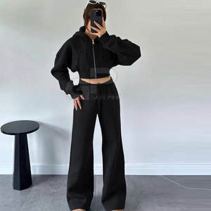 Ensemble deux pièces surdimensionné pour femmes, tendance, coupe décontractée, haut et bas, ensemble deux pièces surdimensionné pour le style de rue - Product Image 5