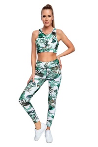 Conjunto de Yoga de compresión adelgazante elástico para mujer de la más alta calidad personalizado suave ligero transpirable ajuste activo - Product Image 6