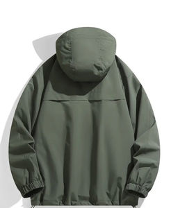 Veste matelassée à capuche décontractée pour homme, respirante, col montant, fermeture éclair standard, manteau d'hiver pour l'extérieur, sur mesure, imperméable, haute qualité - Product Image 2