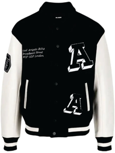 Veste bomber universitaire en laine de style Nouvel An, broderie de haute qualité, unisexe, personnalisable, hiver, baseball, varsity, respirante - Product Image 6