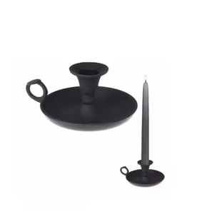 Bougeoir en métal enduit de poudre noire à bas prix disponible en gros prix direct d'usine bougeoir portable très exigeant - Product Image 1