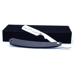 Custom Logo Salon Premium Quality Shave <b>Edge</b> Hiar Cut Throat Shave Professional Master Vintage Straight <b>Edge</b> Body Face Bikini - Product Image 1