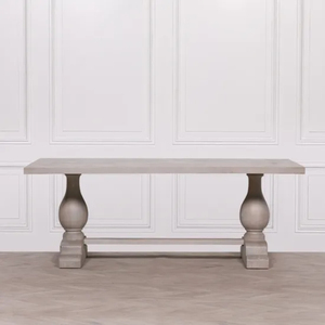 Meubles de salle à manger de forme fantaisie Table à manger ovale en bois de manguier massif pour salon Restaurant bureau à domicile et ensemble de table à manger - Product Image 5