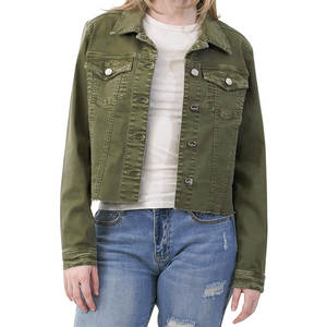 Chaquetas Vaqueras de Mujer Ajustadas, 100% Algodón, para Exteriores, Ropa de Invierno para Adultos - Product Image 1