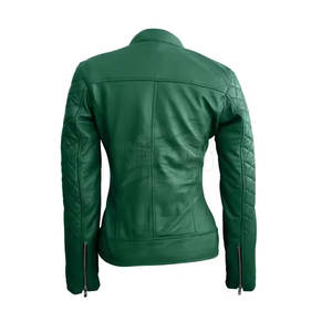 Chaqueta de cuero de talla grande para mujer, soporte de diseño a la moda transpirable, venta directa de fábrica, procesamiento de punto, bajo MOQ de invierno - Product Image 4