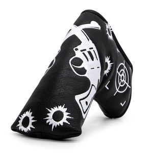 Free Sample Custom Embroidery Logo Golf <b>Putter</b> Head Covers Pu Leather Golf Head Cover <b>Putter</b> Club Head Covers - Product Image 1