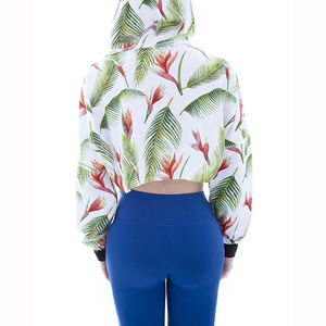 Jersey de invierno Vintage para mujer, sudadera de gimnasio con capucha, Top corto XS informal para mujer, ropa de calle de punto frontal estampada 100% algodón - Product Image 4