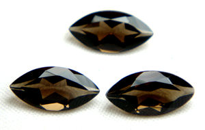 หินควอตซ์ตัดเหลี่ยมเพชรพลอยธรรมชาติหลวม3X6มม.,หินตัดน้ำตาลหินควอตซ์สโมกกี้ - Product Image 2