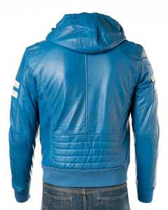 Veste d'hiver pour homme en cuir véritable de haute qualité, col montant, manches longues, imperméable, respirante, couleur personnalisée, design haut de gamme - Product Image 4