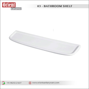 Amplia gama de accesorios de baño de la mejor calidad Estante de cerámica de esquina montado en la pared de diseño moderno para baño de la India - Product Image 2