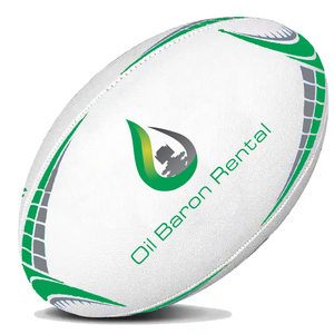 ลูกบอลยางพีวีซี/PU รักบี้พิมพ์ลาย100% กำหนดโลโก้และสีจับคู่ลูกบอลยางฝึกพร้อมลูกฟุตบอลลาเท็กซ์กระเพาะปัสสาวะ - Product Image 4