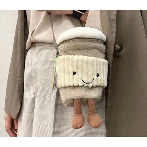 Hot Jelly Cat High Quality Cotton Plush Crossbody <b>Bag</b> West Highland Bull Horn Cute Backpack Unisex Birthday Christmas <b>Gift</b> - Product Image 3