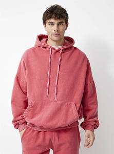 100% coton femmes sweat à capuche délavé écologique anti-boulochage respirant long devant sweat pour printemps automne hiver Streetwear - Product Image 3