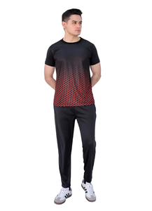 Ensemble de survêtements deux pièces pour hommes, t-shirt et short de sport à manches courtes, vêtements de sport pour la course à pied, l'entraînement physique et décontracté - Product Image 5