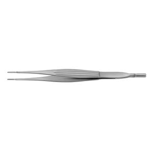 Pince de dressage bipolaire (pince à épiler), droite, 175 mm (7), diam. 5mm, dentelé, isolé - Product Image 1