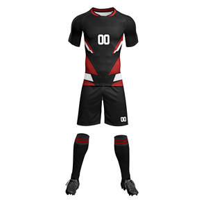 Ensembles de vêtements de sport unisexes haute performance, meilleur design, logo personnalisé imprimé, tenue de football avec technologie de découpe automatisée - Product Image 5