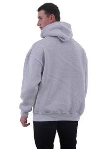 Vente en gros de sweat à capuche en molleton basique de couleur unie pour hommes sweats à capuche personnalisés sweats à capuche doublés en coton avec capuche fabriqué au Pakistan - Product Image 4