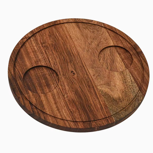 Bandeja de servicio de madera de tamaño personalizado de gran venta para el hogar, Hotel, restaurante, bandeja decorativa, plato de servicio de madera de diseño clásico - Product Image 4