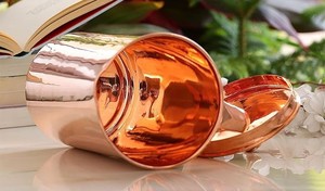 High Quality <b>Copper</b> Water Jug Plain Metal Pitcher with <b>Knob</b> Custom Function Drink Ware Restaurant Home Made Glass PC Material - Product Image 5
