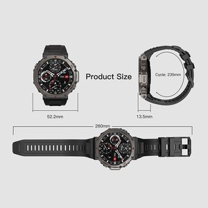 Montre connectée DM58, écran AMOLED 1,43 pouce, GPS, tracker de fitness sportif, étanche 5ATM, bracelet en gel de silice, unisexe - Product Image 6