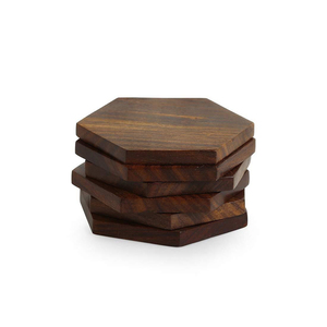 Posavasos de madera de Acacia de diseño Simple, posavasos de madera de Acacia personalizado, diseño de tendencias a la moda para hoteles y restaurantes - Product Image 5