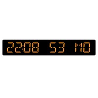 Horloge murale numérique LED Bluetooth avec synchronisation automatique de l'heure, double alarme, minuteur de compte à rebours, horloge de bureau, affichage de la date et du jour de la semaine