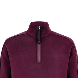 Sudadera de lana personalizada de alta calidad para hombre, cuarto de media cremallera, cuello de gran tamaño, cuarto de media cremallera, sudaderas - Product Image 1