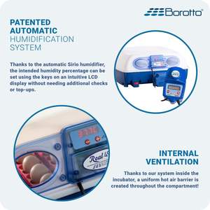 Incubateur à œufs Real 49 Plus Expert à vendre, taille moyenne, garantie de 2 ans, incubateur automatique pour 49 œufs, prix en Italie - Product Image 5