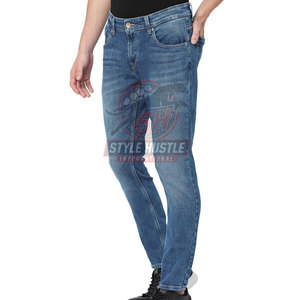 Pantalones vaqueros al por mayor con MOQ bajo para hombre, pantalones vaqueros de diseño personalizado de última moda para la venta - Product Image 2
