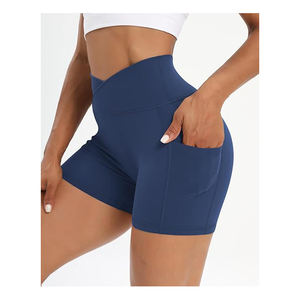 Short de yoga à coupe ajustée pour femme, meilleure qualité et matériau extensible, short de yoga de qualité supérieure avec poche latérale - Product Image 6