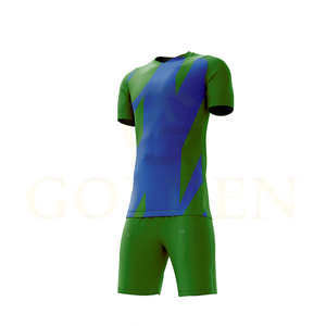 ชุดฟุตบอลผู้ชายผ้าโพลีเอสเตอร์ระบายอากาศ 100% ราคาโรงงาน เสื้อยืดคอวีสำหรับฤดูร้อน ดีไซน์คอเสื้อแบบซับลิเมชั่นที่เป็นเอกลักษณ์ - Product Image 6