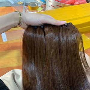 ผมชาวพม่าแบบดิบเวียดนามผมสีน้ำตาลบริสุทธิ์ยังไม่ผ่านการทำสารเคมีสารเคมีสารเคมีในเวียดนาม - Product Image 2