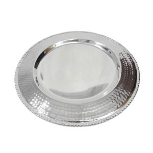 จานรองอาหารทรงกลม ลายโมเสก สำหรับเสิร์ฟผลไม้ ทำจากสแตนเลสคุณภาพสูง งานแฮนด์เมด เหมาะสำหรับใช้เสิร์ฟอาหาร - Product Image 2