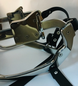 Calidad superior Forja Equino Dental Boca Mordaza Caballo OEM Venta al por mayor Acero inoxidable Veterinario Cuero Bio-Thane Correa ESQUÍ - Product Image 5