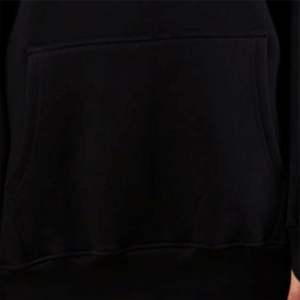 เสื้อมีฮู้ดผ้าฟลีซผ้าฝ้ายสีดำสำหรับทุกเพศงานปักสีและสีตามสั่ง - Product Image 4