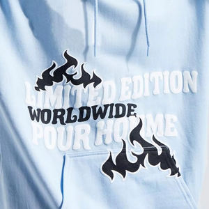 Wholesale Price Cotton Fleece Puff Printing <b>Hoodies</b> <b>for</b> Adults Outdoor Use Fashion Wear <b>Men</b> Puff Printing <b>Hoodies</b> - Product Image 6